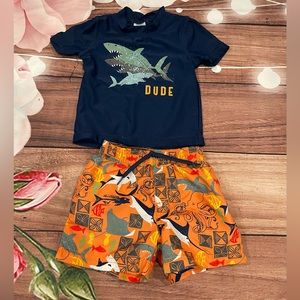 Kiko & Max Rash Guard 2 Piece Bathing Suit